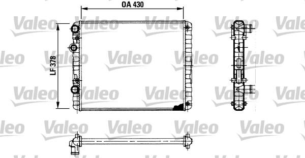 Valeo 730956 - Радиатор, охлаждане на двигателя vvparts.bg