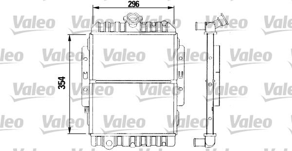 Valeo 730951 - Радиатор, охлаждане на двигателя vvparts.bg