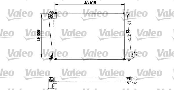 Valeo 730958 - Радиатор, охлаждане на двигателя vvparts.bg