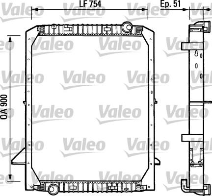 Valeo 730965 - Радиатор, охлаждане на двигателя vvparts.bg