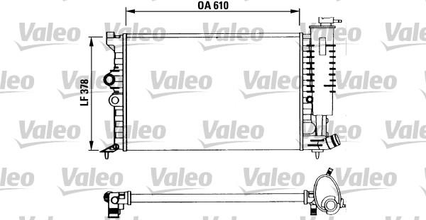 Valeo 730960 - Радиатор, охлаждане на двигателя vvparts.bg