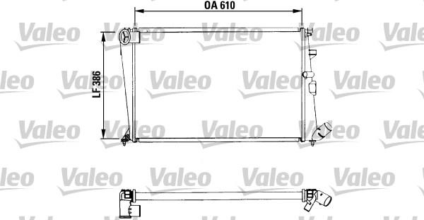 Valeo 730961 - Радиатор, охлаждане на двигателя vvparts.bg