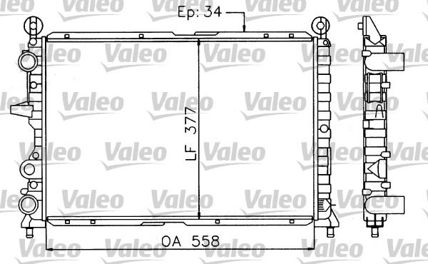 Valeo 730963 - Радиатор, охлаждане на двигателя vvparts.bg