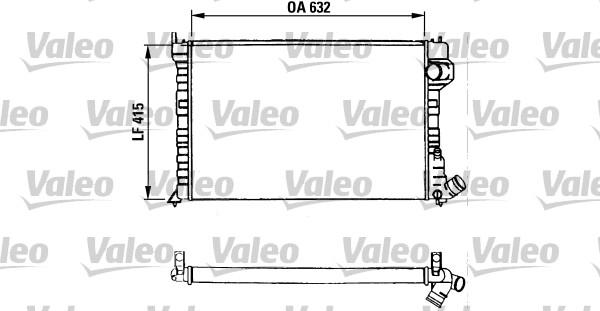 Valeo 730934 - Радиатор, охлаждане на двигателя vvparts.bg