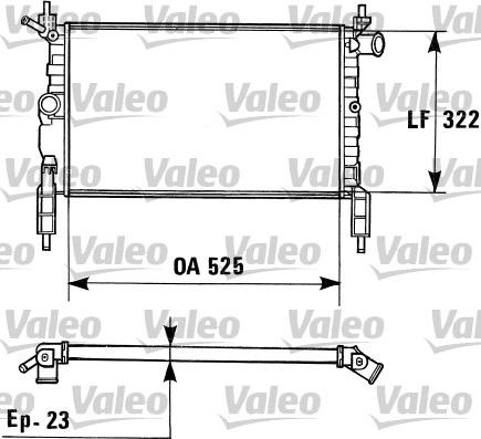 Valeo 730975 - Радиатор, охлаждане на двигателя vvparts.bg