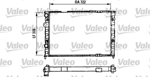 Valeo 730971 - Радиатор, охлаждане на двигателя vvparts.bg