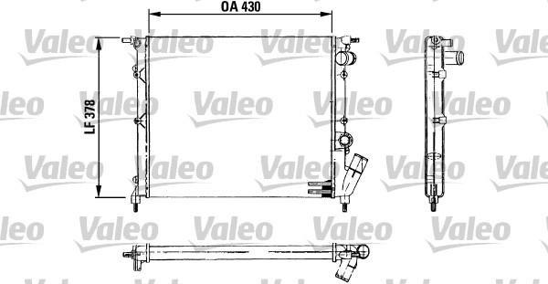 Valeo 730499 - Радиатор, охлаждане на двигателя vvparts.bg