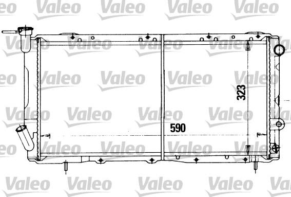 Valeo 730455 - Радиатор, охлаждане на двигателя vvparts.bg