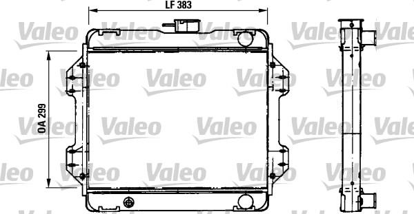 Valeo 730457 - Радиатор, охлаждане на двигателя vvparts.bg