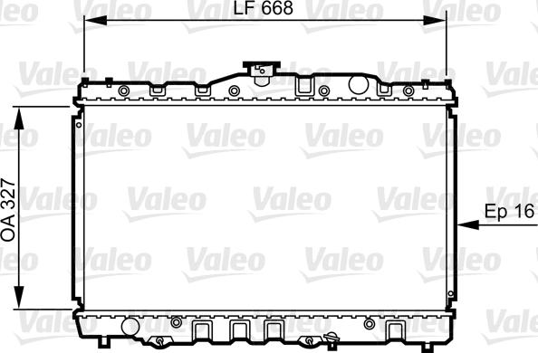 Valeo 730469 - Радиатор, охлаждане на двигателя vvparts.bg