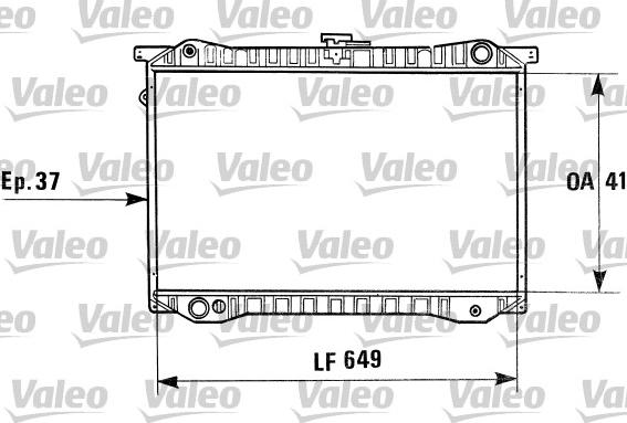 Valeo 730410 - Радиатор, охлаждане на двигателя vvparts.bg