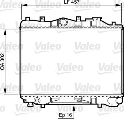 Valeo 730436 - Радиатор, охлаждане на двигателя vvparts.bg