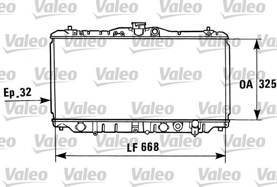 Valeo 730430 - Радиатор, охлаждане на двигателя vvparts.bg