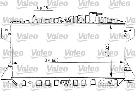 Valeo 730426 - Радиатор, охлаждане на двигателя vvparts.bg