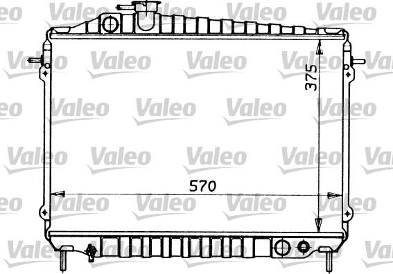 Valeo 730421 - Радиатор, охлаждане на двигателя vvparts.bg