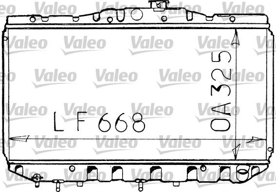 Valeo 730479 - Радиатор, охлаждане на двигателя vvparts.bg