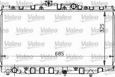 Valeo 730473 - Радиатор, охлаждане на двигателя vvparts.bg