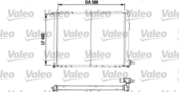 Valeo 730549 - Радиатор, охлаждане на двигателя vvparts.bg