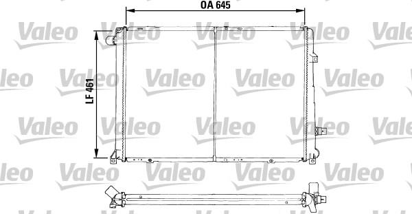 Valeo 730547 - Радиатор, охлаждане на двигателя vvparts.bg