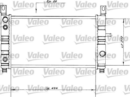 Valeo 730559 - Радиатор, охлаждане на двигателя vvparts.bg