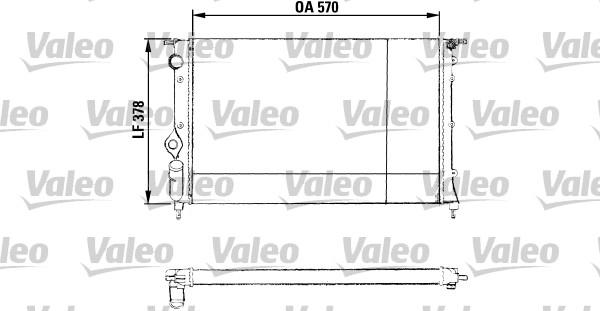 Valeo 730551 - Радиатор, охлаждане на двигателя vvparts.bg