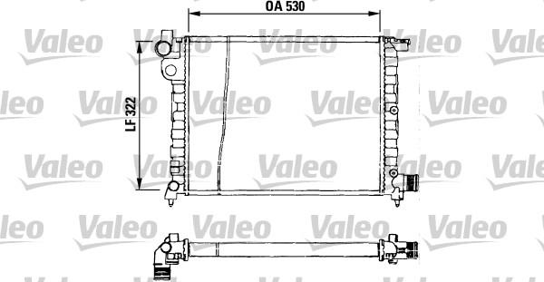 Valeo 730569 - Радиатор, охлаждане на двигателя vvparts.bg