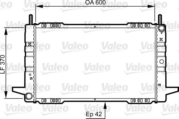 Valeo 730563 - Радиатор, охлаждане на двигателя vvparts.bg
