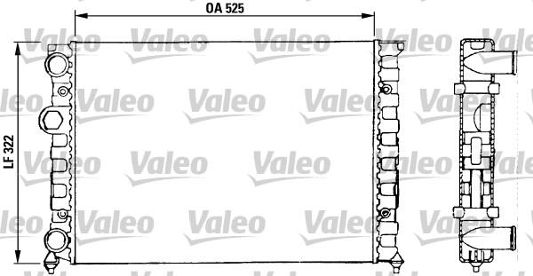 Valeo 730504 - Радиатор, охлаждане на двигателя vvparts.bg