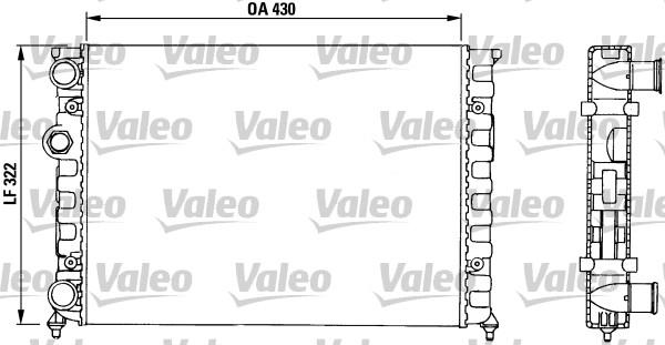 Valeo 730503 - Радиатор, охлаждане на двигателя vvparts.bg