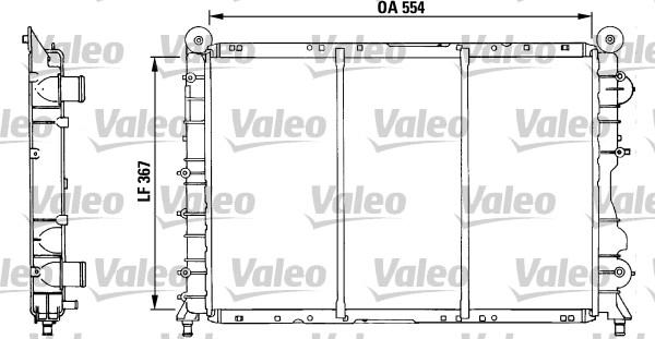 Valeo 730518 - Радиатор, охлаждане на двигателя vvparts.bg