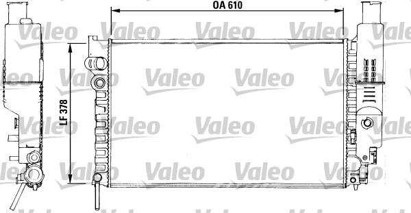 Valeo 730512 - Радиатор, охлаждане на двигателя vvparts.bg