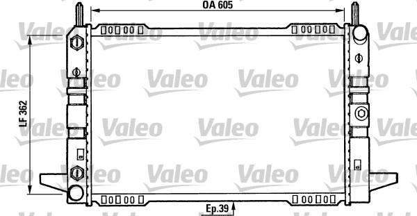 Valeo 730586 - Радиатор, охлаждане на двигателя vvparts.bg