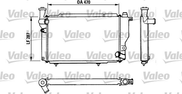 Valeo 730534 - Радиатор, охлаждане на двигателя vvparts.bg