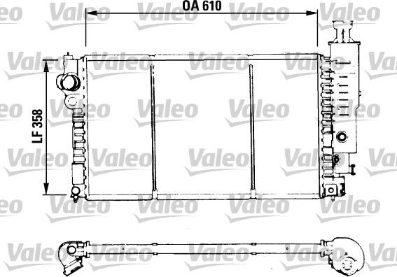 Valeo 730576 - Радиатор, охлаждане на двигателя vvparts.bg