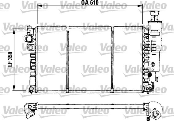 Valeo 730573 - Радиатор, охлаждане на двигателя vvparts.bg