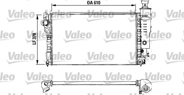 Valeo 730577 - Радиатор, охлаждане на двигателя vvparts.bg