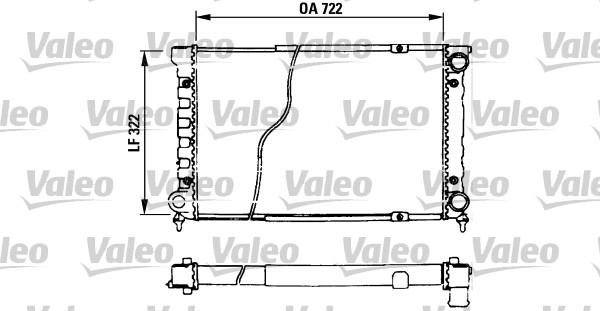 Valeo 730629 - Радиатор, охлаждане на двигателя vvparts.bg