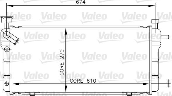 Valeo 730018 - Радиатор, охлаждане на двигателя vvparts.bg