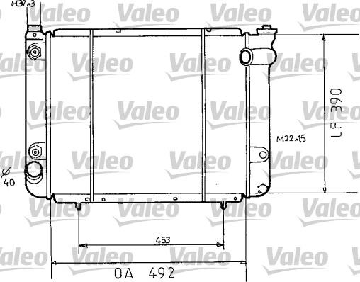 Valeo 730038 - Радиатор, охлаждане на двигателя vvparts.bg