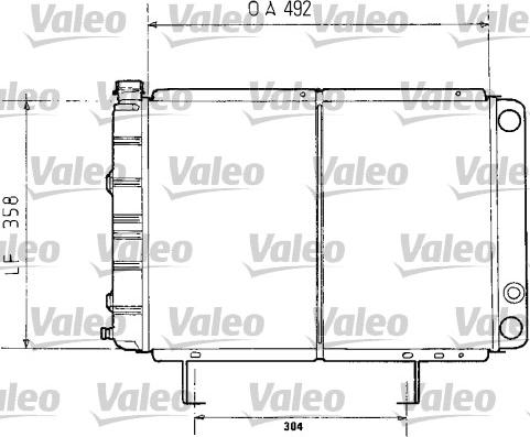 Valeo 730071 - Радиатор, охлаждане на двигателя vvparts.bg