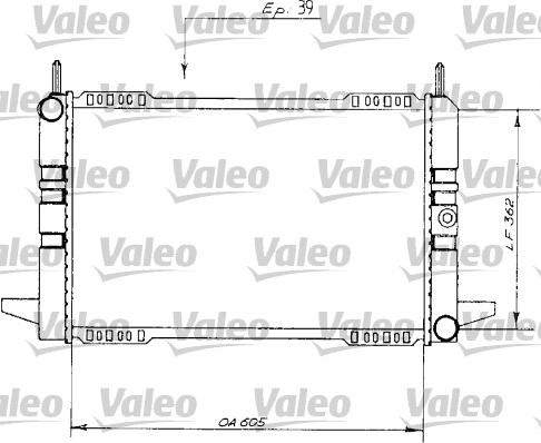 Valeo 730148 - Радиатор, охлаждане на двигателя vvparts.bg