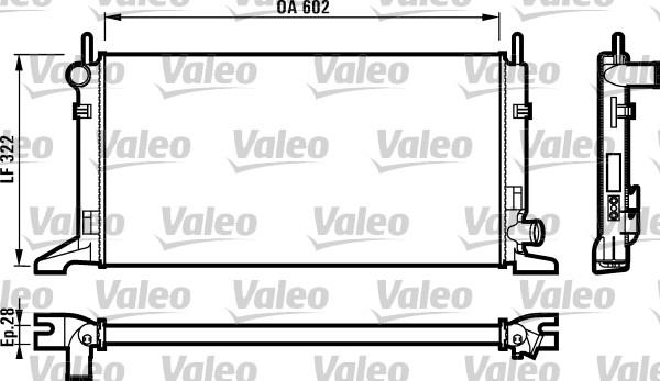 Valeo 730117 - Радиатор, охлаждане на двигателя vvparts.bg