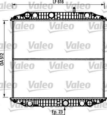 Valeo 730894 - Радиатор, охлаждане на двигателя vvparts.bg