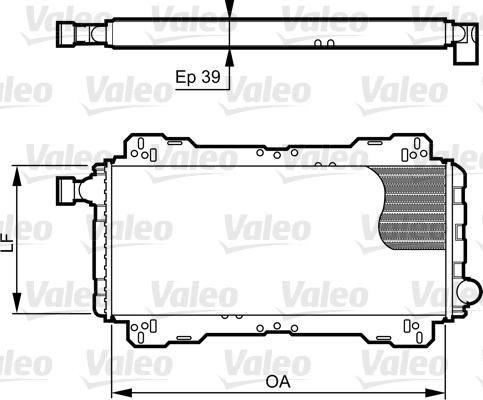 Valeo 730842 - Радиатор, охлаждане на двигателя vvparts.bg