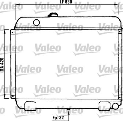 Valeo 730881 - Радиатор, охлаждане на двигателя vvparts.bg