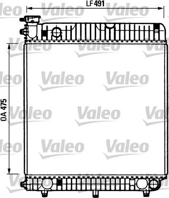 Valeo 730883 - Радиатор, охлаждане на двигателя vvparts.bg
