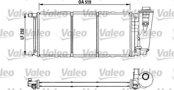 Valeo 730839 - Радиатор, охлаждане на двигателя vvparts.bg