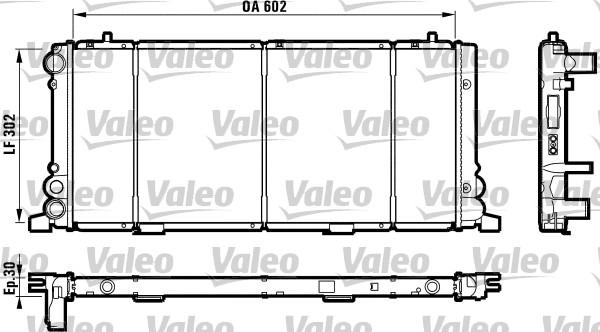 Valeo 730349 - Радиатор, охлаждане на двигателя vvparts.bg