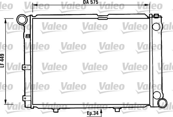 Valeo 730344 - Радиатор, охлаждане на двигателя vvparts.bg