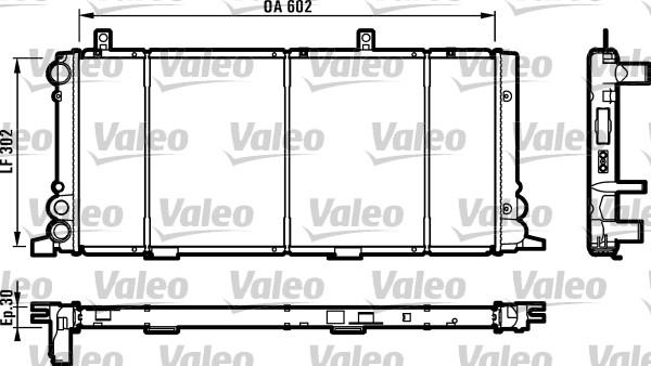 Valeo 730348 - Радиатор, охлаждане на двигателя vvparts.bg